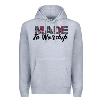 Heather Grey Made to Worship Premium Hoodie - Bettercallsaul