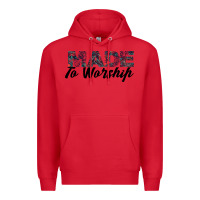 Red Made to Worship Premium Hoodie - Bettercallsaul