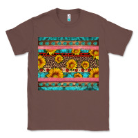 Chestnut western sunflowers turquoise Classic Tee - Artiststas