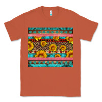 Copper western sunflowers turquoise Classic Tee - Artiststas