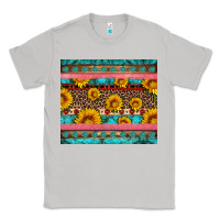 Moon Dust western sunflowers turquoise Classic Tee - Artiststas