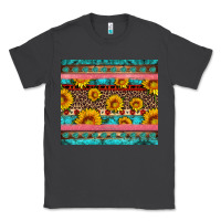 Smoke western sunflowers turquoise Classic Tee - Artiststas