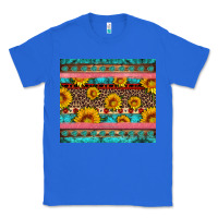 True Royal western sunflowers turquoise Classic Tee - Artiststas