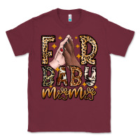 Burgundy Fur Baby Mama Dog Classic Tee - CowhideDigitalArt