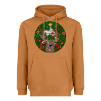 Meerkat deer christmas Heavyweight Hoodie - BundleAndBundleShop