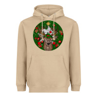 Mushroom deer christmas Heavyweight Hoodie - BundleAndBundleShop