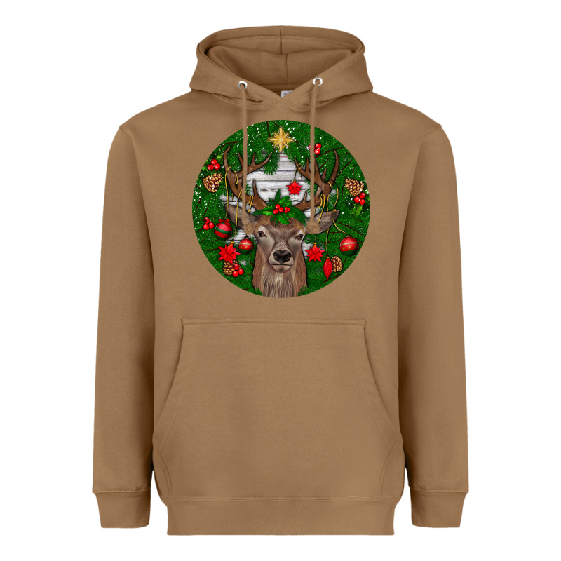 Deer Christmas Heavyweight Hoodie by BundleAndBundleShop | Teevron