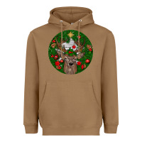 Toasted Coconut deer christmas Heavyweight Hoodie - BundleAndBundleShop