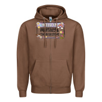 Chestnut hello im mentally at the bookstore Zipper Hoodie - MaliasSmallBusiness