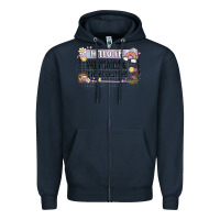 Navy hello im mentally at the bookstore Zipper Hoodie - MaliasSmallBusiness