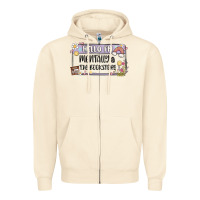 Sandshell hello im mentally at the bookstore Zipper Hoodie - MaliasSmallBusiness