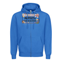 True Royal hello im mentally at the bookstore Zipper Hoodie - MaliasSmallBusiness