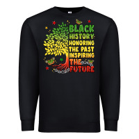 Black title black history celebration Premium Sweatshirt - LillyAllenDesigns