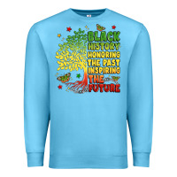 Ocean Blue title black history celebration Premium Sweatshirt - LillyAllenDesigns