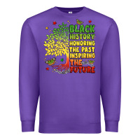Purple title black history celebration Premium Sweatshirt - LillyAllenDesigns