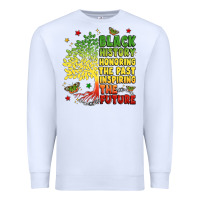 White title black history celebration Premium Sweatshirt - LillyAllenDesigns