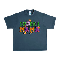 Midnight Navy Spooky mama Urban Heavy Tee - Artiststas