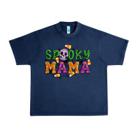 Navy Spooky mama Urban Heavy Tee - Artiststas