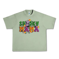 Oil Green Spooky mama Urban Heavy Tee - Artiststas