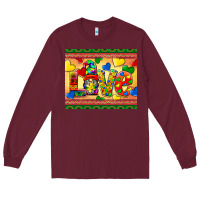 Burgundy love autism awareness Long Sleeve Tee - BarkalooDesign