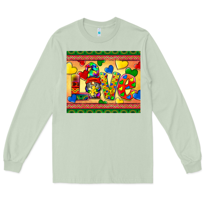 Love Autism Awareness Long Sleeve Tee by BarkalooDesign | Teevron