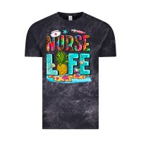 Cloud Black nurse life summer Vintage Tee - AdoDesignShop