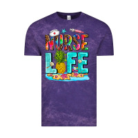 Cloud Purple nurse life summer Vintage Tee - AdoDesignShop
