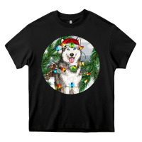 Black husky and farm ornament Heavy Core Tee - RanaPortraitStore