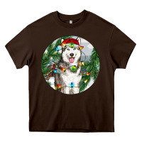 Husky And Farm Ornament Heavy Core Tee | Teevron