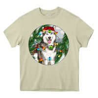 Mossy husky and farm ornament Heavy Core Tee - RanaPortraitStore