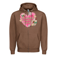 Chestnut my valentine is my look boyfriend Zipper Hoodie - MaliasSmallBusiness