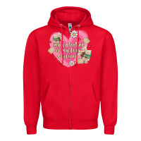 Red my valentine is my look boyfriend Zipper Hoodie - MaliasSmallBusiness