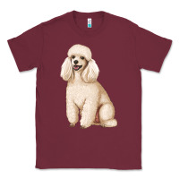 Burgundy standart poodle Classic Tee - Artiststas
