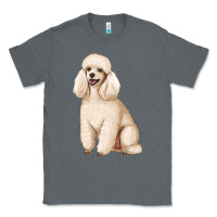 Charcoal Heather standart poodle Classic Tee - Artiststas