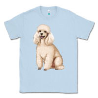 Dusty Blue standart poodle Classic Tee - Artiststas