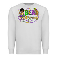 Dove Grey bead princess mardi gras Premium Sweatshirt - LillyAllenDesigns