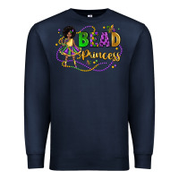 Navy bead princess mardi gras Premium Sweatshirt - LillyAllenDesigns
