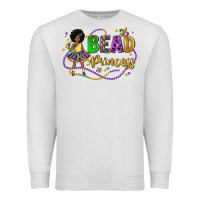 Oatmeal Heather bead princess mardi gras Premium Sweatshirt - LillyAllenDesigns