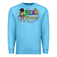 Ocean Blue bead princess mardi gras Premium Sweatshirt - LillyAllenDesigns