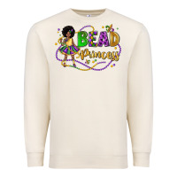 Sandshell bead princess mardi gras Premium Sweatshirt - LillyAllenDesigns