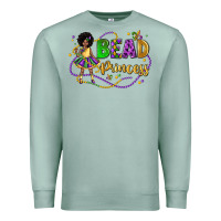 Seafoam bead princess mardi gras Premium Sweatshirt - LillyAllenDesigns