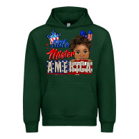 Forest Green little mister america black boy Urban Hoodie - CowGirlArtShop