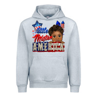 Heather Grey little mister america black boy Urban Hoodie - CowGirlArtShop