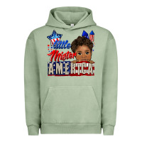Pigment Oil Green little mister america black boy Urban Hoodie - CowGirlArtShop