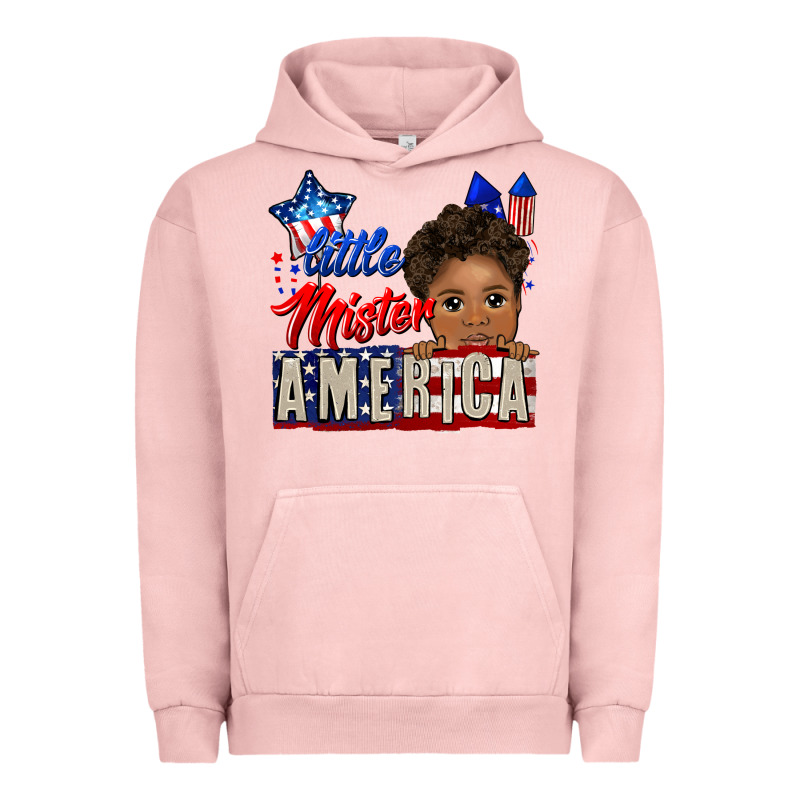 Little Mister America Black Boy Urban Hoodie by CowGirlArtShop | Teevron