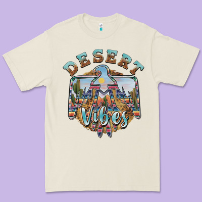 Desert Vibes Thunderbird Premium Tee Designed By Barkaloodesign