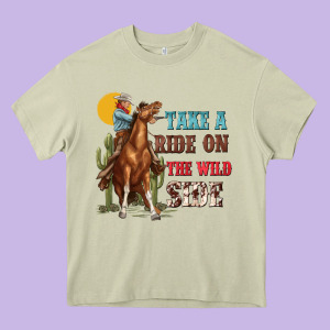 Take A Ride On The Wild Side With Rodeo Heavy Core Tee Designed By Texasbilliewilder