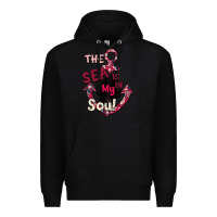 Black Summer decor The sea is in my Soul Premium Hoodie - Bettercallsaul