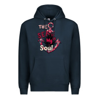 Navy Summer decor The sea is in my Soul Premium Hoodie - Bettercallsaul