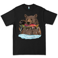Black mama bear haunting fish Premium Tee - RanaPortraitStore